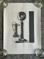 Buy Authorized Silk Screen Print On Matte Paper Andy Warhol TELEPHONE Black & White • 99.99£
