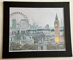 Buy Watercolour Multi Media Paintings By Mark Leary London Eye And Big Ben • 25£