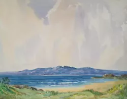 Buy Framed Mid Century Watercolour Painting William Abernethy 1955 Hebrides ? Beach • 29.99£