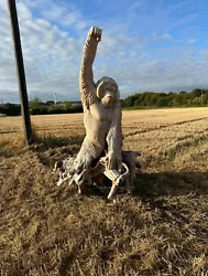 Buy Hand Carved Teak Orangutan Sculpture/ Statue 10ft • 6,000£