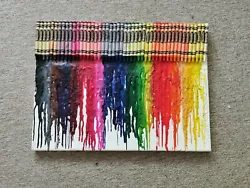 Buy Melted Rainbow Crayola Crayon Canvas • 5£