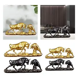 Buy Bear And Bull Statue Realistic Cattle Sculptures For Home Tabletop Bookcase • 22.68£
