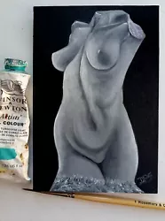 Buy Nude Female Sculpture Original Oil Painting By David Ferrero 6x4  3mm MDF • 14.99£