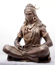 Buy Shiva Bronce Bronze Sculpture, Yoga, Meditation, India, Karma,  • 28,861.68£