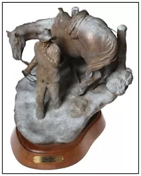 Buy Mehl Lawson Last Gate Original Signed Bronze Sculpture Western Cowboy Horse Art • 5,429.78£