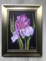 Buy Original Oil Painting On Canvas  Iris    9 X7 , Home Decor • 33.25£
