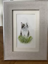 Buy ORIGINAL Framed Painting : Cat By Lisa EVANS • 11.95£