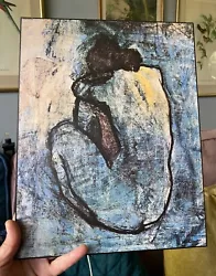 Buy Blue Nude Vintage Picasso Print On Board, Large. • 25£
