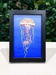 Buy Jelly Fish Oil Painting- FRAMED Realism Original Sealife Art Sale Home Decor • 60£