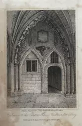 Buy Antique Print Westminster Abbey Entrance To The Chapel House 1817 By W Clarke • 4£