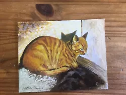 Buy Original Acrylic On Board Of Ginger Kitten • 15£