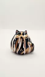 Buy Ceramic Cat Statue, Black And Gold Model, Hand Painted. Height 8 Centimeters • 10.50£