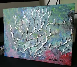 Buy ORIGINAL Acrylic PAINTING Small 6 X8 Canvas Board Tree Of Life Marilyn Allis • 22.99£