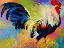 Buy Wall Painting Hand-painted Oil Painting Beautiful Big Cock 24x32in Unframed • 32.80£