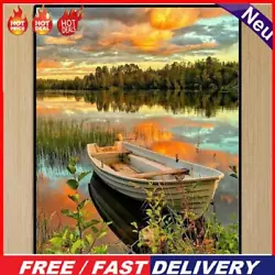 Buy Painting By Numbers Kit DIY Boat Grove Canvas Oil Art Picture Home Wall Decor • 7.63£