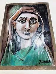 Buy  Pablo Picasso  Oil On Antique  Handmade  Paper Sealed And Signed • 115.76£