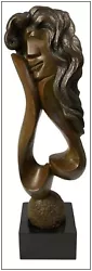 Buy Ellen Brenner Sorenson Large Full Round Bronze Sculpture Signed Two Faced Woman • 3,765.39£
