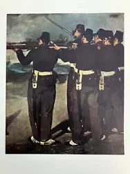 Buy MANET Edouard Printed In France 1950 Paris French L'Execution De Maximilien 1867 • 70£