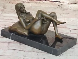 Buy Signed Erotic Nude Girl Hot Cast Bronze Collector Edition Statue Sculpture Sale • 236.27£