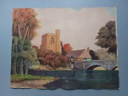 Buy  Country Life  Landscape Watercolour On Wove Paper  W. Gordon  1948. • 15£