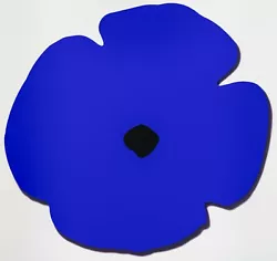 Buy DONALD SULTAN 'Blue Wall Poppy' SIGNED Ltd Ed. Shaped Aluminum Sculpture / Print • 8,662.44£