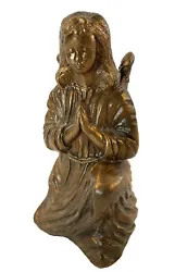 Buy Vtg 1985 Bronze Full Cast Metal Angel Art Statue 5 1/4  Signed & Numbered VGC • 16.73£