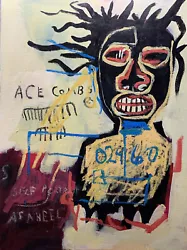 Buy Basquiat, Mixed Media Handmade Reproduction Painting • 22.37£