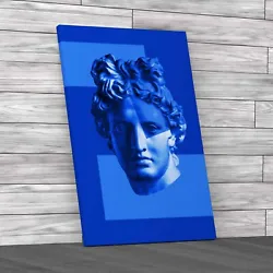 Buy Sculpture Abstract Blue Canvas Print Large Picture Wall Art • 18.95£