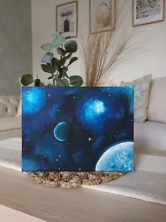 Buy Hand Painted Galaxy - Universe - Space Acrylic Canvas • 12.50£