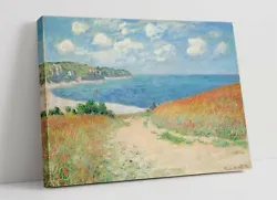 Buy Claude Monet, Path In The Wheatfields Pourville -canvas Wall Art Painting Print • 17.99£