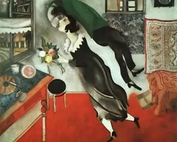 Buy Marc Chagall Painting On Canvas Signed • 199.16£