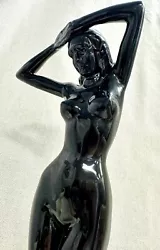 Buy Deco Style Nude Woman Naked Woman Statue 15 1/2” Glossy Black  • 37.20£