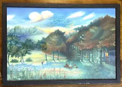 Buy Early 20th C Watercolour/Gouache Glazed Landscape Signed 1932 • 55£