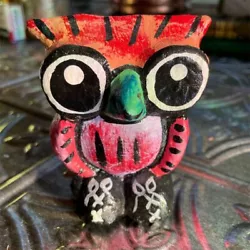 Buy Oaxacan Alebrije Owl Sculpture Handcrafted Painted Wood Folk Art Mexico Small • 24.86£