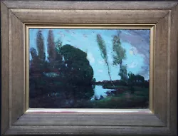 Buy George Grosvenor Thomas Scottish Glasgow Boy Art River Landscape Oil Painting  • 5,000£