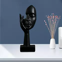 Buy Women Face Art Statue Abstract Character Ornament For Office Bedroom Home • 15.07£