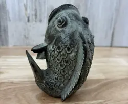 Buy Brass Bronze Koi Fish Sculpture 5 In X 3 In • 49.61£