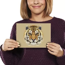 Buy A5 - Tiger Painting Art Wild Animal Print 21x14.8cm 280gsm #8215 • 3.99£