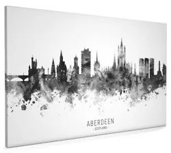 Buy Aberdeen Skyline, Poster, Canvas Or Framed Print, Watercolour Painting 15618 • 13.99£