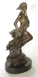 Buy Bronze Sculpture Statue Artwork Signed Vitaleh Free Floating Dad And Daughter • 137.84£