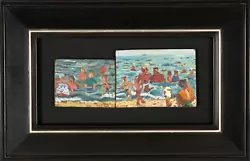 Buy Red Grooms, At The Beach, Oil On Conjoined Wood, Signed And Dated L.c • 19,925£