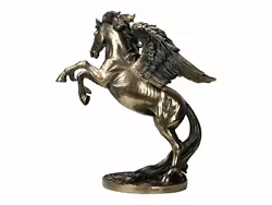Buy Winged Horse Pegasus God Greek Mythology Statue Sculpture Cold Cast Bronze 25 Cm • 84.95£