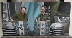 Buy Original Oil Painting Of Dalek Operators Behind The Scenes Of Doctor Who • 50£