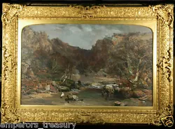 Buy Charles Branwhite River English Gouache Watercolor Painting 19th Century  • 14,174.90£