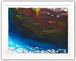 Buy Wyland- Original Watercolor Painting On Deckle Edge Paper  Abstract  • 14,411.15£