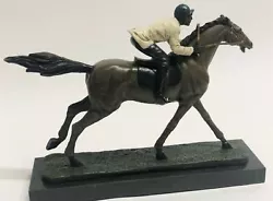 Buy Art Deco Hot Cast Male Jockey And Horse Bronze Trophy Sculpture Figurine Figure • 166.15£