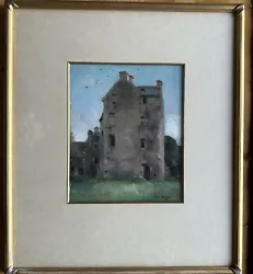Buy ANDREW LAW SCOTTISH 1873-1967, Original Signed Oil On Board 'Old Auchans Castle' • 275£