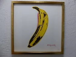Buy Andy Warhol Lithograph  Banana  50x50cm, High-quality  FRAMED  Limited Signed • 92.53£