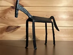 Buy Mid Century Brutalist Styled Black Metal Iron Model Of A Horse • 45£