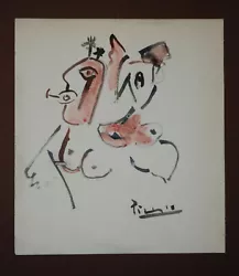 Buy Pablo PICASSO - Magnificent Ink Drawing - Wash With Certificate Of Authenticity. • 7,722.30£